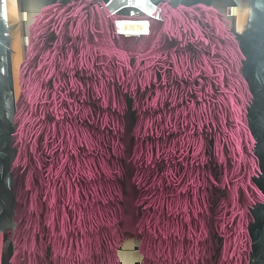 JMM Yarn Jacket Burgundy